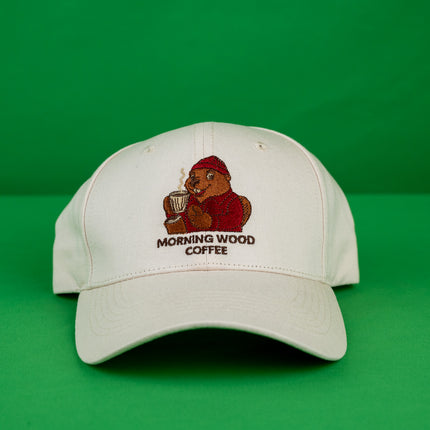 Morning Wood Embroidered Dad Hat – Funny Beaver Baseball Cap, Adjustable Unisex Cotton Hat