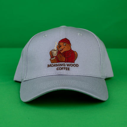 Morning Wood Embroidered Dad Hat – Funny Beaver Baseball Cap, Adjustable Unisex Cotton Hat