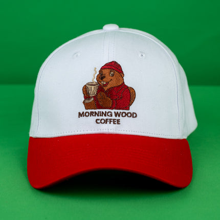Morning Wood Embroidered Dad Hat – Funny Beaver Baseball Cap, Adjustable Unisex Cotton Hat
