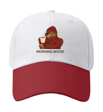 Morning Wood Embroidered Dad Hat – Funny Beaver Baseball Cap, Adjustable Unisex Cotton Hat